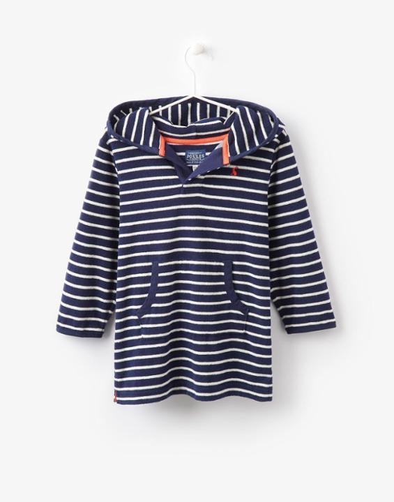 Joules Clothing Us Joules Rockpooler Beach Cover Up - French Navy Stripe
