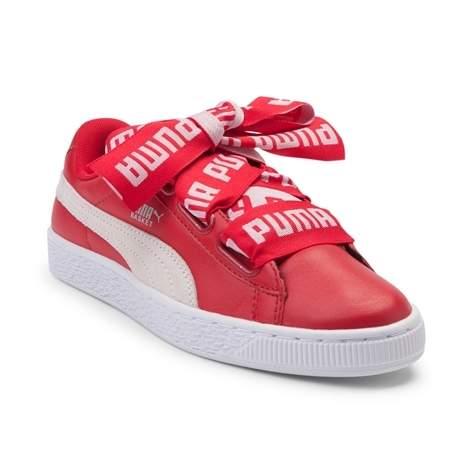 Womens Puma Basket Heart De Athletic Shoe