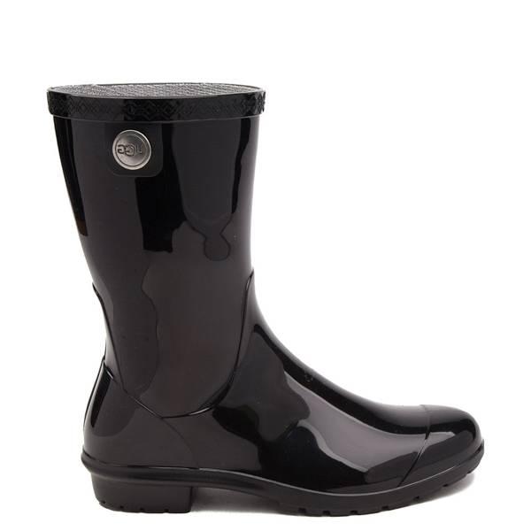 Womens Ugg Sienna Short Rain Boot In Black