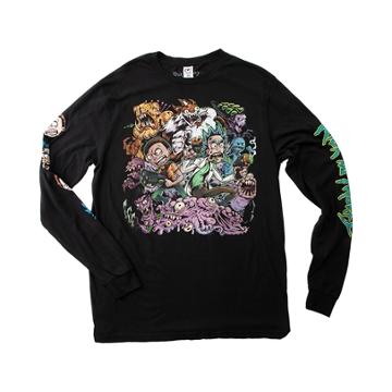 Mens Rick And Morty Long Sleeve Tee