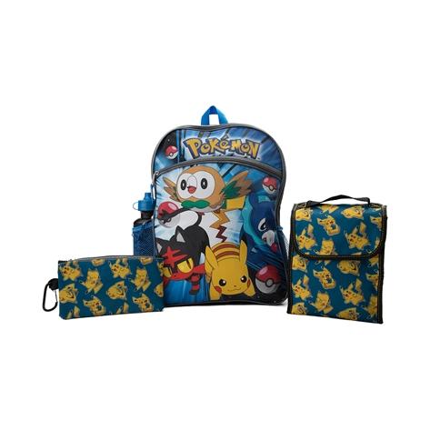 Pokemon 5 Piece Backpack Set