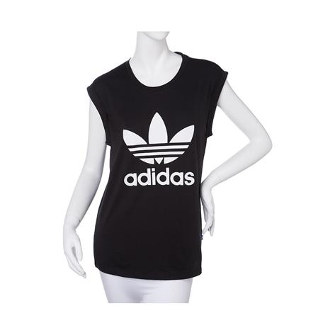 Womens Adidas Trefoil Roll-up Tee