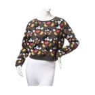 Womens Mickey Mouse Cropped Pullover Shirt