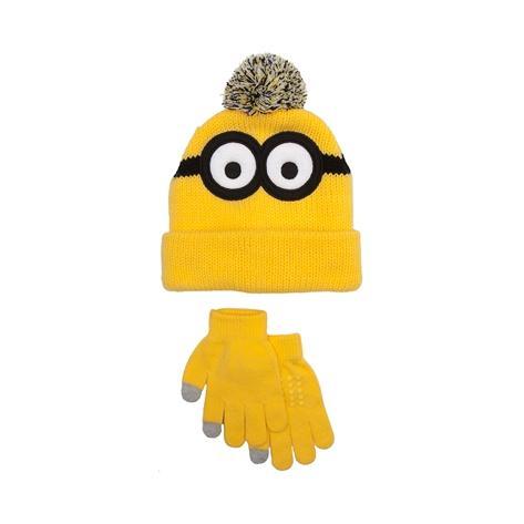 Minions Beanie And Glove Set