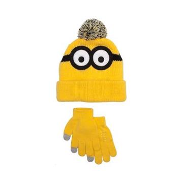 Minions Beanie And Glove Set