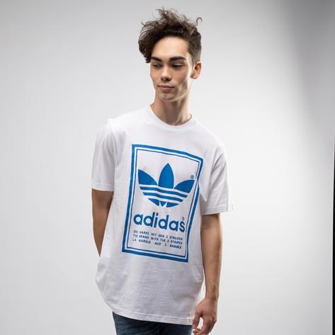 Mens Adidas Vintage Box Logo Tee