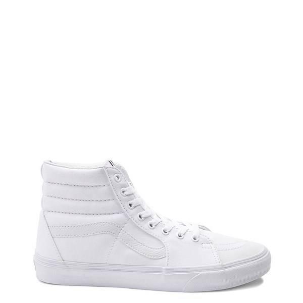 White Vans Sk8 Hi Skate Shoe