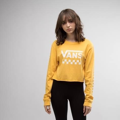Womens Vans Fun Cropped Long Sleeve Tee
