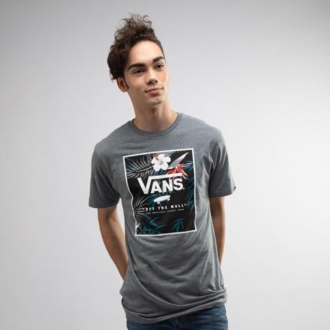 Mens Vans Floral Box Logo Crew Tee