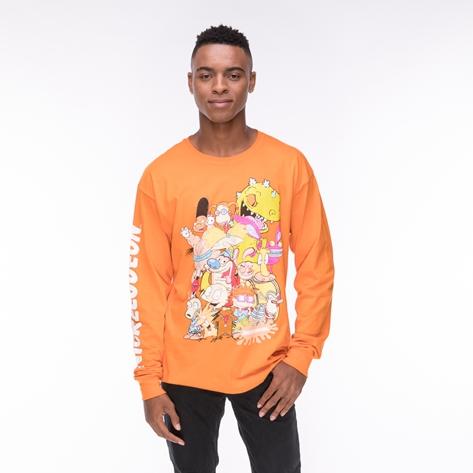 Mens Nickelodeon Peeps Long Sleeve Crew Tee
