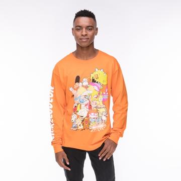 Mens Nickelodeon Peeps Long Sleeve Crew Tee