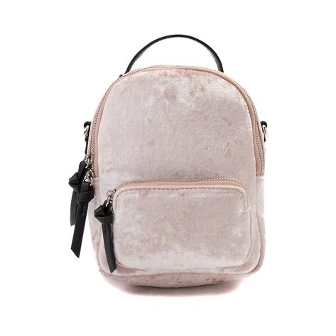 Womens Crushed Velvet Mini Backpack