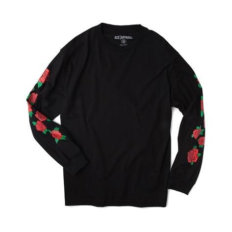 Womens Roses Long Sleeve Tee