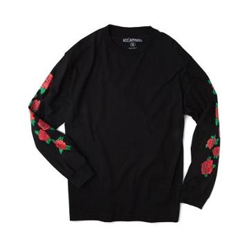 Womens Roses Long Sleeve Tee