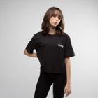 Womens Dickies Crop Spiral Check Tee