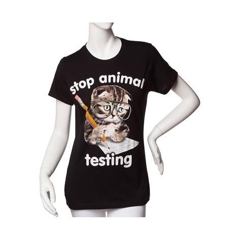 Womens Stop Animal Testing Tee