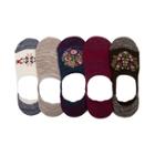 Womens Floral Boot Liners 5 Pack