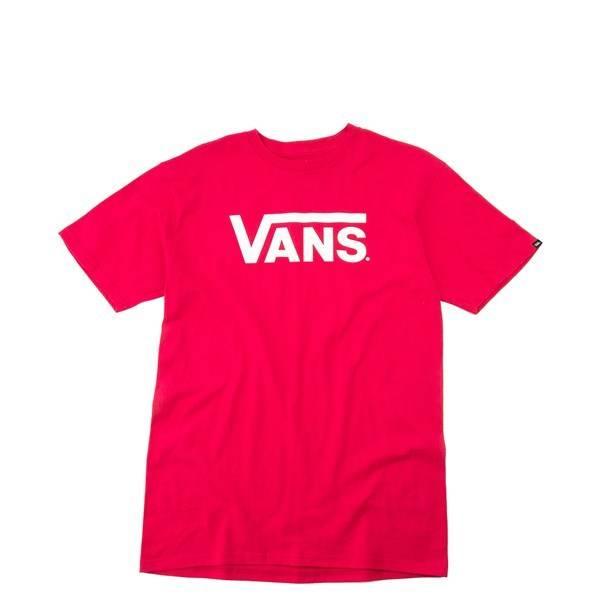 Mens Vans Classic Drop V Red T-shirt