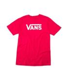 Mens Vans Classic Drop V Red T-shirt