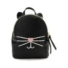 Womens Black Cat Mini Backpack
