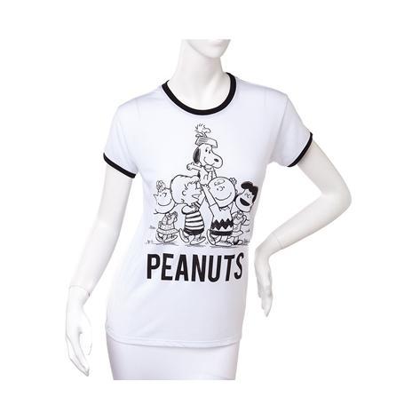 Womens Peanuts Ringer Tee