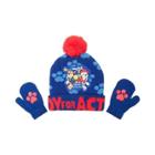 Paw Patrol Light Up Beanie And Mittens Set