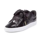 Womens Puma Basket Heart Patent Athletic Shoe