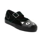 Womens T.u.k. Kitty Mary Jane Velvet Casual Shoe