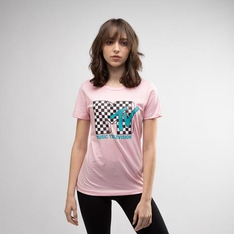 Womens Mtv Logo Boyfriend Tee