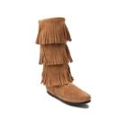 Womens Minnetonka 3 Layer Fringe Boot
