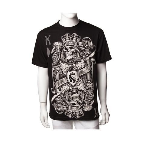 Mens Og Abel King Of Diamonds Card Screen Tee