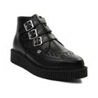 T.u.k. Pointed Toe 3-buckle Low Sole Creeper Boot