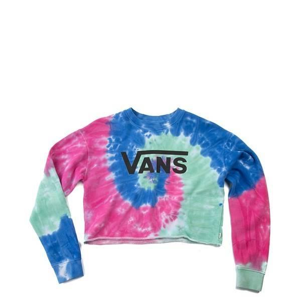 Womens Vans Dye Job Cropped Crew Tee