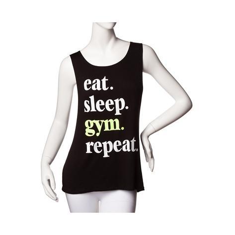 Womens Eat Sleep Gym Tank Top