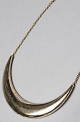 Low Luv By Erin Wasson:the Crescent Collar Necklace In Gold, Jewelry For Women