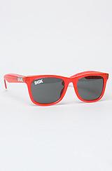 Dgk:the Classic Sunglasses In Clear Red, Sunglasses For Men