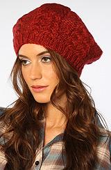 Coal:the Addie Beanie In Dark Red, Hats For Women