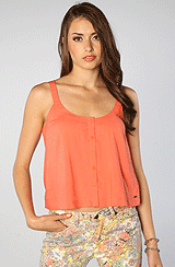 Oneill:the Stella Top In Coral Rose, Tops (sleeveless) For Women