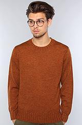 Rvca:the Pullover Sweater In Brown, Sweaters For Men