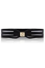 Karen Millen Panelled Waist Belt Black