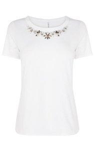 Jewel Detail T-shirt Size 10