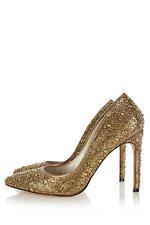 Karen Millen Limited Edition - Crystal Pump Gold