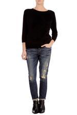 Karen Millen Angora Front Sweater Black