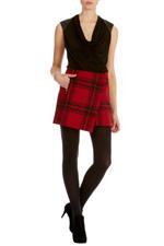 Karen Millen Luxe Draped Jersey Top Black