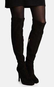 Karen Millen Stretch Suede Over The Knee Boot Size 10