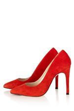 Karen Millen Suede Pump Red