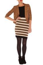 Karen Millen Limited Edition - Leather Jacket Tan