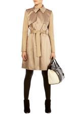 Karen Millen Satin Fabric Mix Trench Coat Camel
