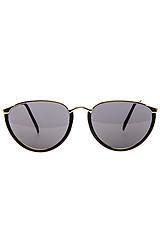 Replay Vintage Sunglasses:the Half Moon Sunglasses In Black, Sunglasses For Women