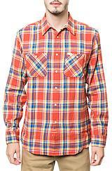 Matix: The Popshot Flannel In Red, Buttondown Shirts For Men